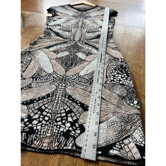 Alexander McQueenDragonfly Intarsia Dress Wool Mini Dress Small - Picture 9 of 9